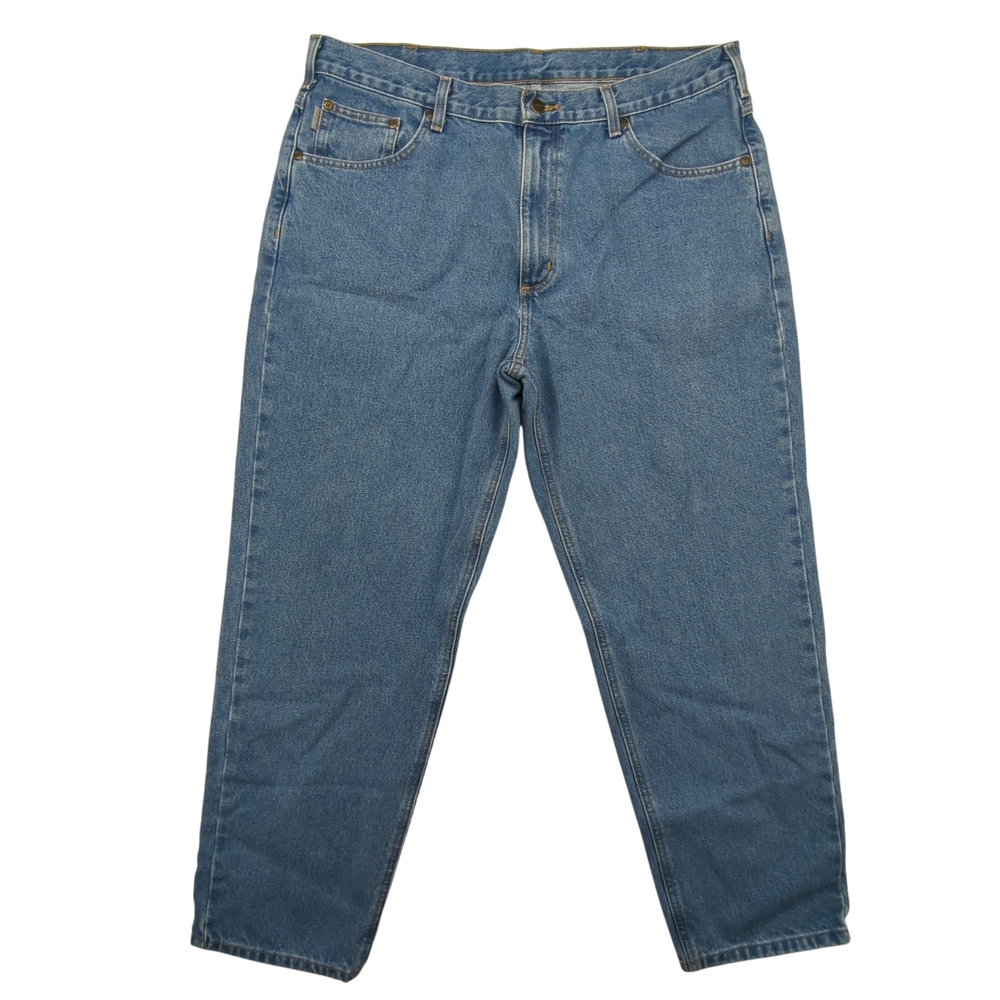 Carhartt B17 Jeans Mens 38x29 Relaxed Fit Straight Leg Blue Denim Workwear